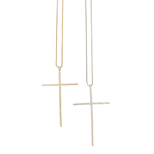 XXL cross pendant necklace