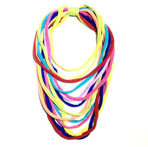 Fabric Boho Necklace (short)